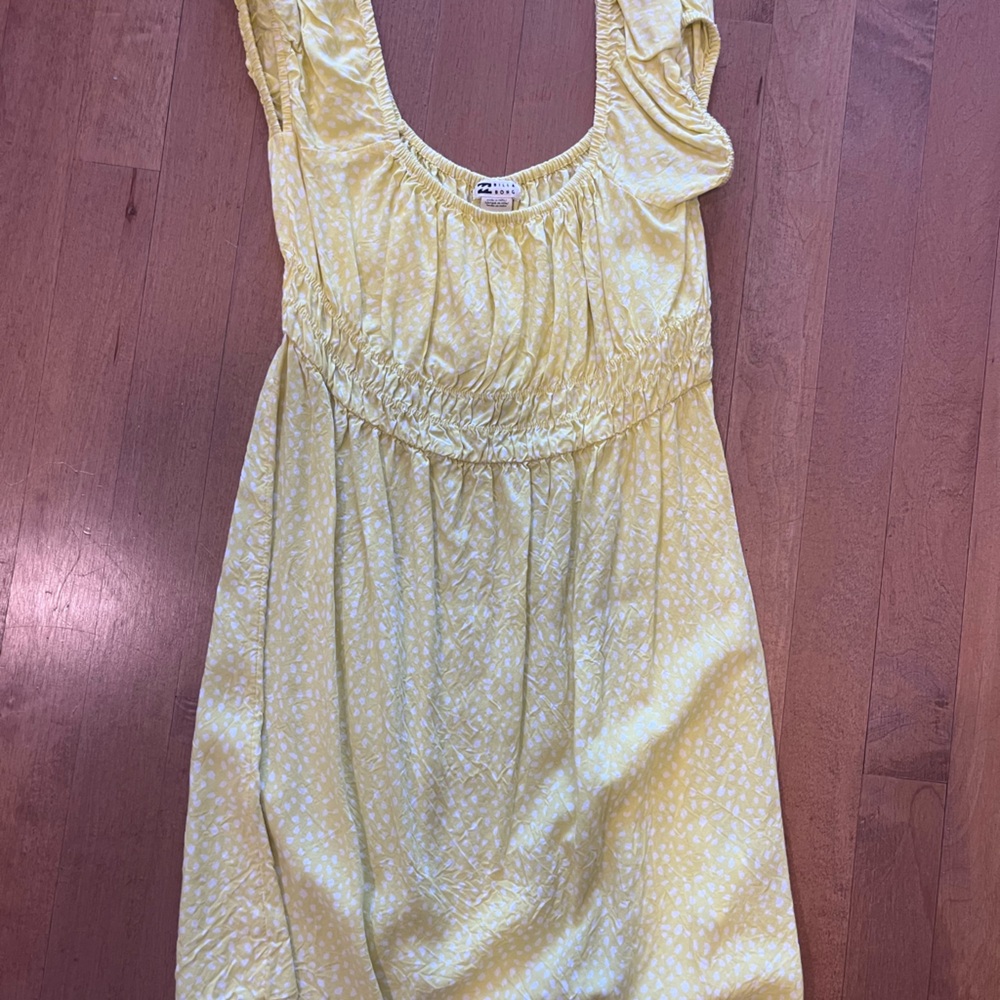 Billabong Yellow Ruffle Dress